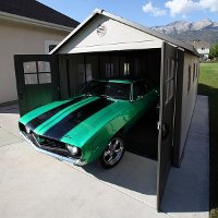 60026 Lifetime Products 11' x 21' Carriage Door Shed