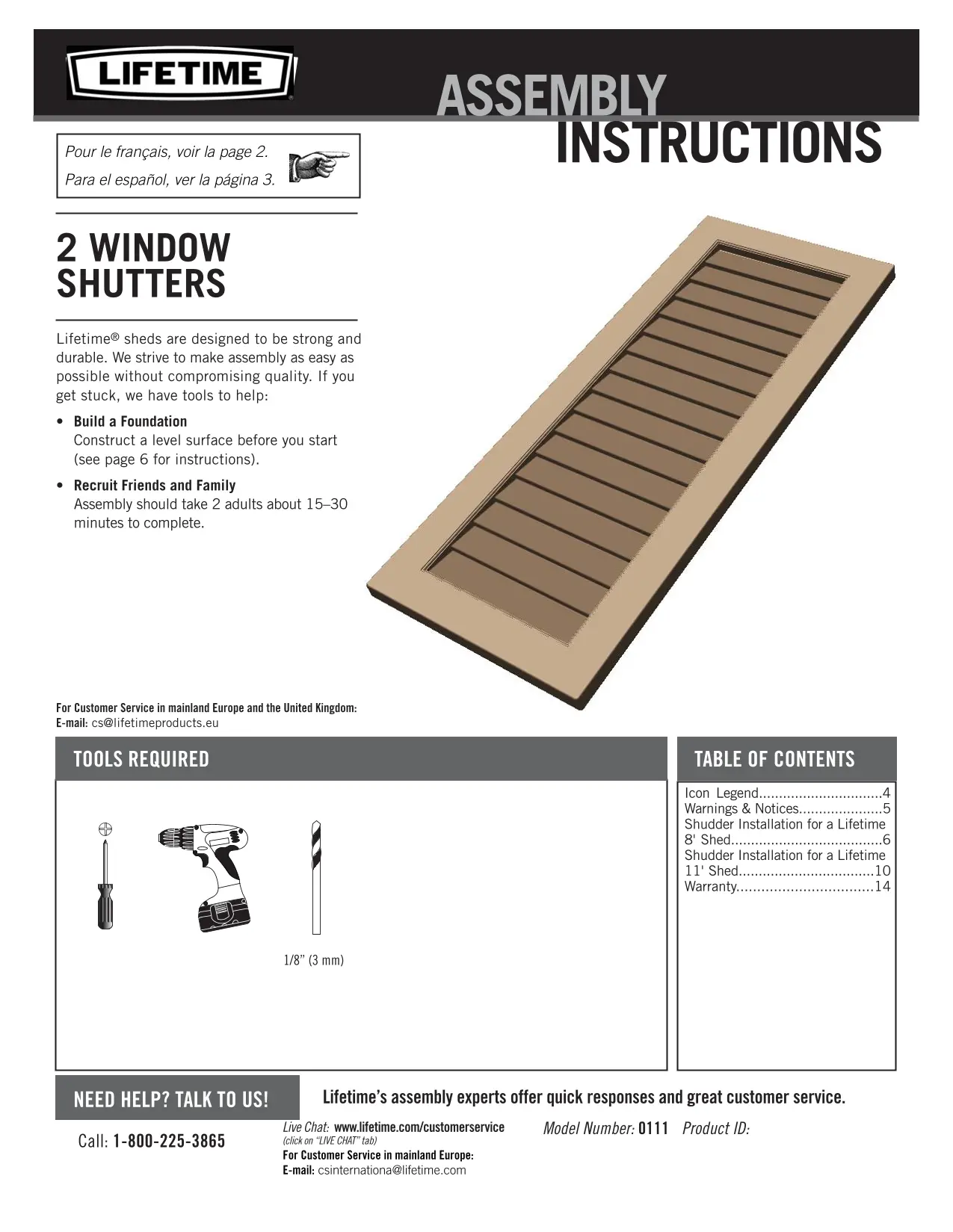 0111 Lifetime Products Shutter Kit for Lifetime Sheds-5
