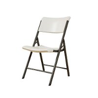 82803 Lifetime Products Almond 32-Pack Heavy Duty Folding Chairs