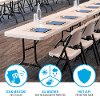 42900 Lifetime 6 Foot Folding Banquet Tables 4-Pack Almond-4