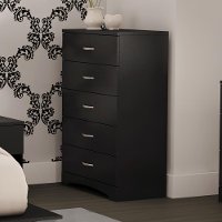 3107035 Black 5-Drawer Chest - Step One-3