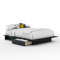 3107217 Black Full/Queen Platform Bed - Step One
