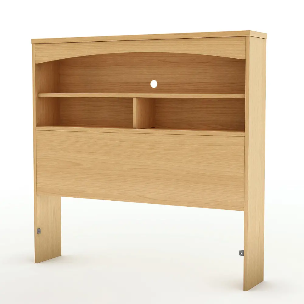 3113098 Natural Maple Twin Bookcase Headboard - Step One-1