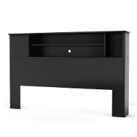 3170092 Black Full/Queen Bookcase Headboard - Vito