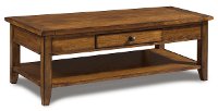 Saddle Brown Wood Coffee Table - Cross Country
