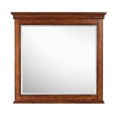 Harrison Cherry Casual Traditional Mirror