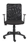 Black Mesh-Back Office Chair-7