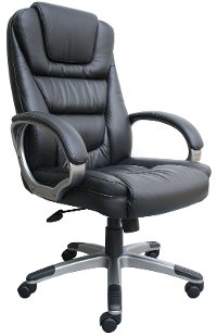 Black Executive LeatherPlus Office Chair