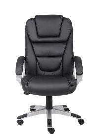 Black Executive LeatherPlus Office Chair-6