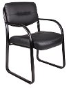 Upholstered Black Office Chair