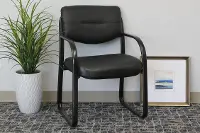 Upholstered Black Office Chair