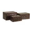 8 Inch Orchid Mosaic Glass and Wood Box