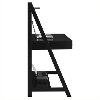Black Wood Ladder Desk - Alamosa -2