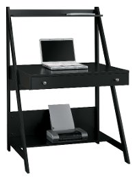Black Wood Ladder Desk - Alamosa
