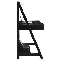 Black Wood Ladder Desk - Alamosa -2