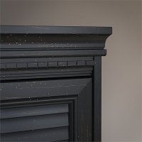 Antique Black Hutch for L Shaped Desk - Fairview-3