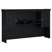 Antique Black Hutch for L Shaped Desk - Fairview-6