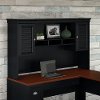 Black Hutch for L Shaped Desk - Fairview -5