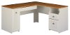 Antique White L-Desk - Fairview -5