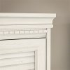 Antique White L-Desk Hutch - Fairview -3