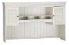 Antique White L-Desk Hutch - Fairview -4