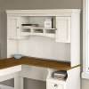 Antique White L Shaped Desk Hutch - Fairview