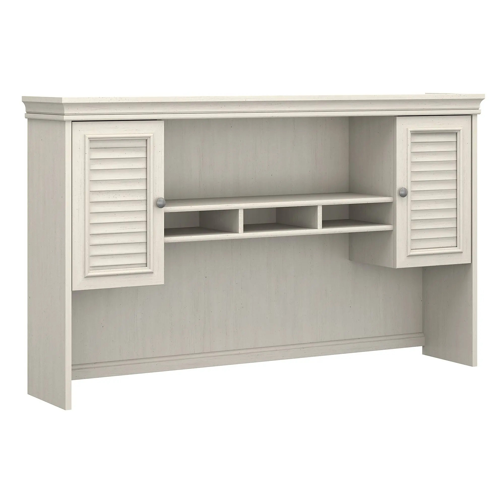 WC53231-03 Fairview Antique White L Shaped Desk Hutch-6