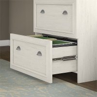 Antique White 2 Drawer Lateral File Cabinet - Fairview -4