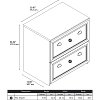Antique White 2 Drawer Lateral File Cabinet - Fairview -6