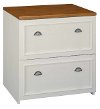 Antique Whtie 2-Drawer Lateral File Cabinet - Fairview -3