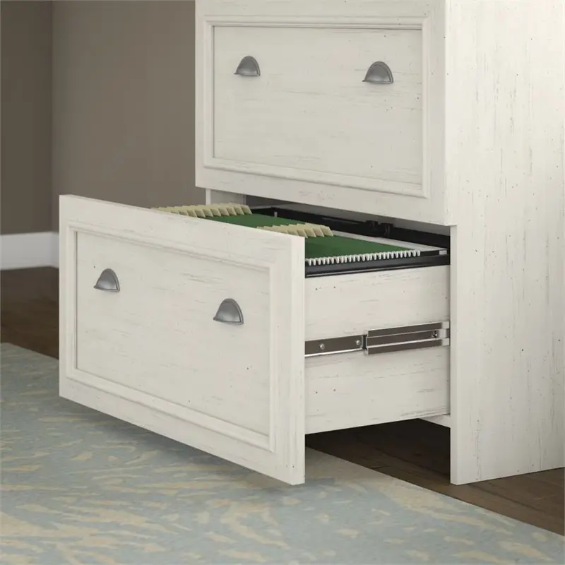 WC53281-03 Fairview Antique White 2 Drawer Lateral File Cabinet-4