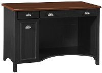 Black/ Cherry Computer Desk - Stanford