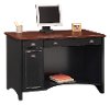 Black/ Cherry Computer Desk - Stanford -5