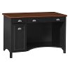 Black/ Cherry Computer Desk - Stanford