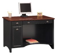 Black/ Cherry Computer Desk - Stanford-5