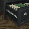 Black/ Cherry 2- Drawer Lateral File Cabinet - Stanford -2