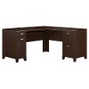 Mocha Cherry L-Desk - Tuxedo -2