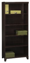 Mocha Cherry 5-Shelf Bookcase - Tuxedo -2