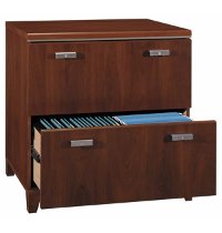 Cherry 2 Drawer Lateral File Cabinet - Tuxedo