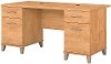 Maple Cross Office Desk (60 Inch) - Somerset -7