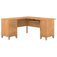 Maple Cross 60W L-Desk - Somerset-5