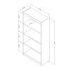 7270767 Black 4-Shelf Bookcase (58 Inch ) - Axess
