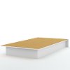 3050235 White Twin Platform Bed - Libra-2