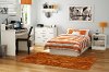 3050235 White Twin Platform Bed - Libra-5