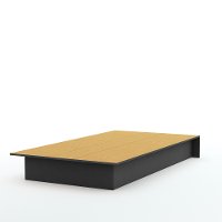 3070235 Modern Black Twin Platform Bed - Step One-2