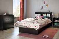 3070235 Modern Black Twin Platform Bed - Step One-5