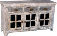 Good Earth Reclaimed Wood 3 Door Sideboard