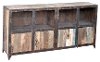 Monk Reclaimed Wood and Iron 4 Door Sideboard