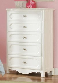 Classic Traditional White Chest of Drawers - Adrian
