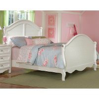 Adrian White Classic Twin Sleigh Bed